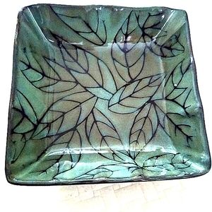 Roscher Newport 7' x 7" Green with Black Leaves